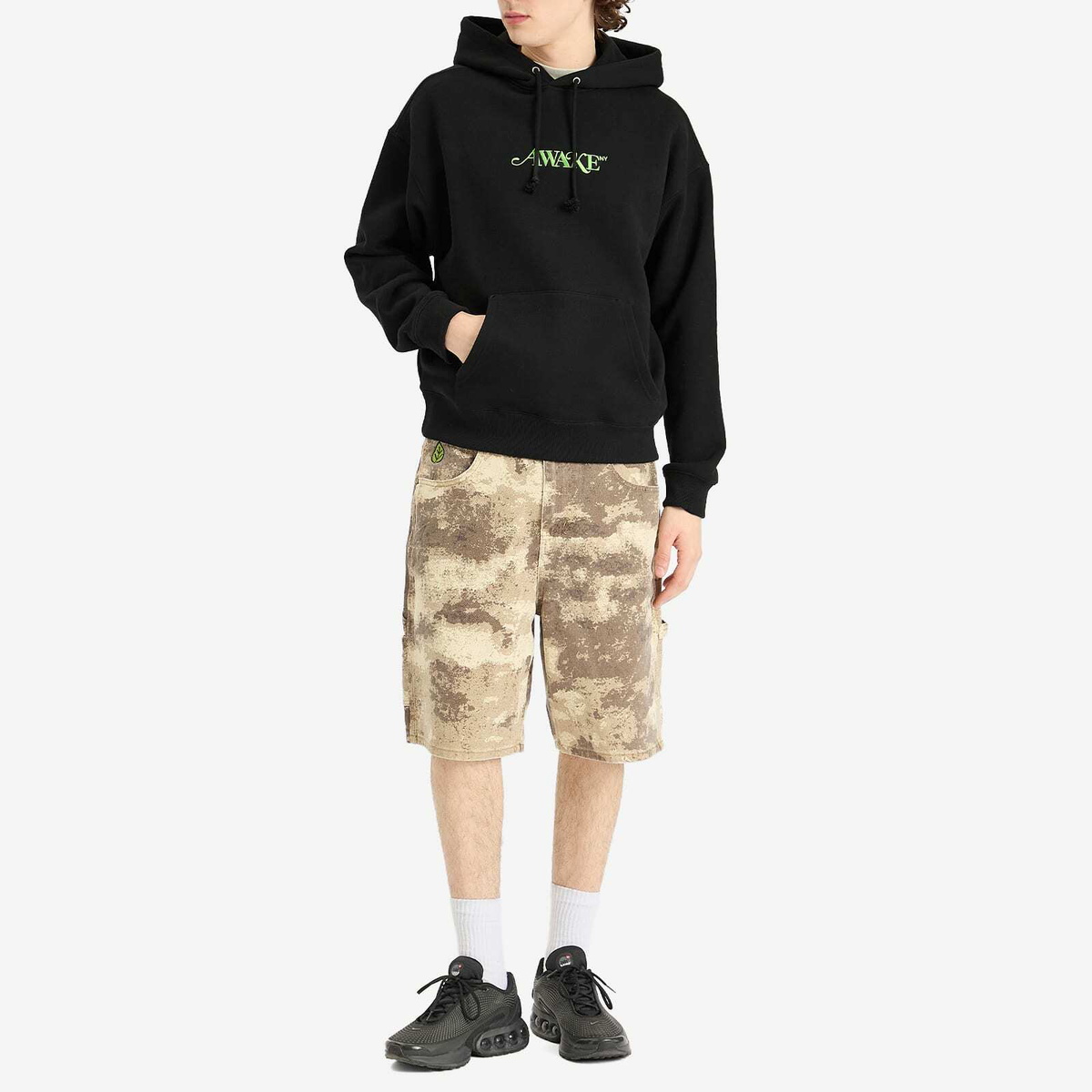 Awake NY Men's Classic Logo Hoodie in Black