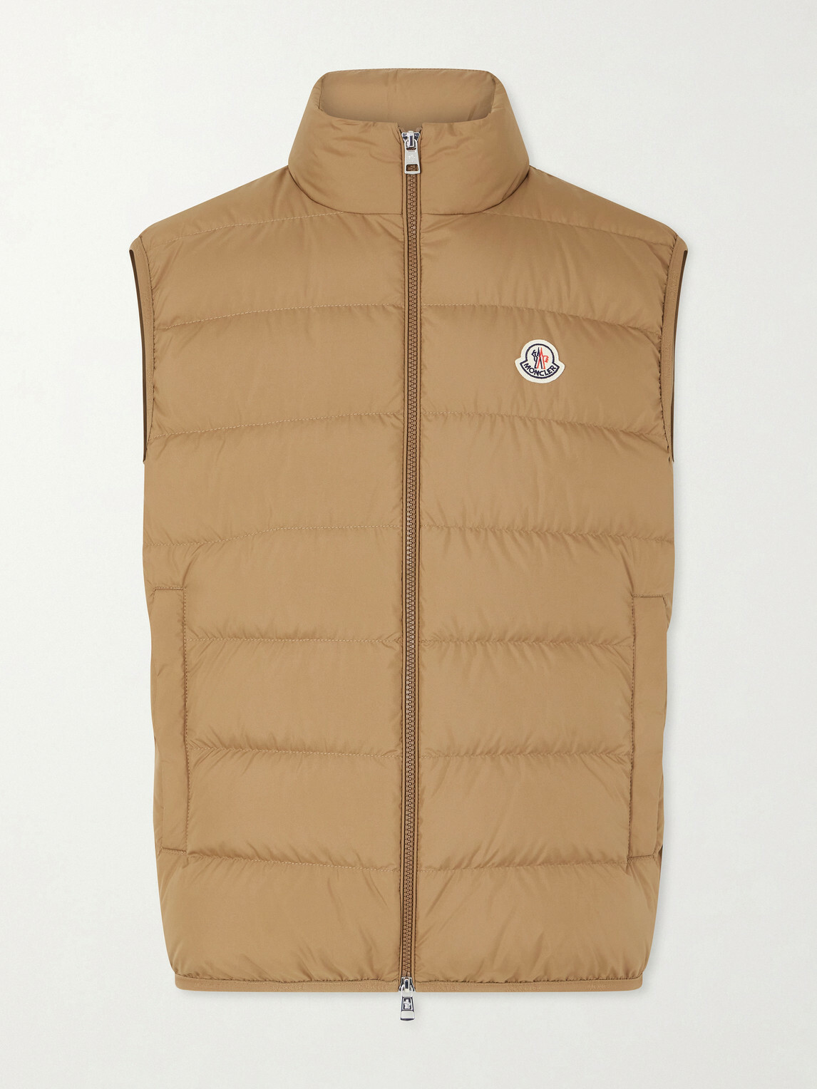 Moncler - Logo-Appliquéd Quilted Shell Down Gilet - Brown