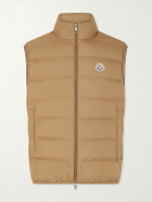 Moncler - Logo-Appliquéd Quilted Shell Down Gilet - Brown