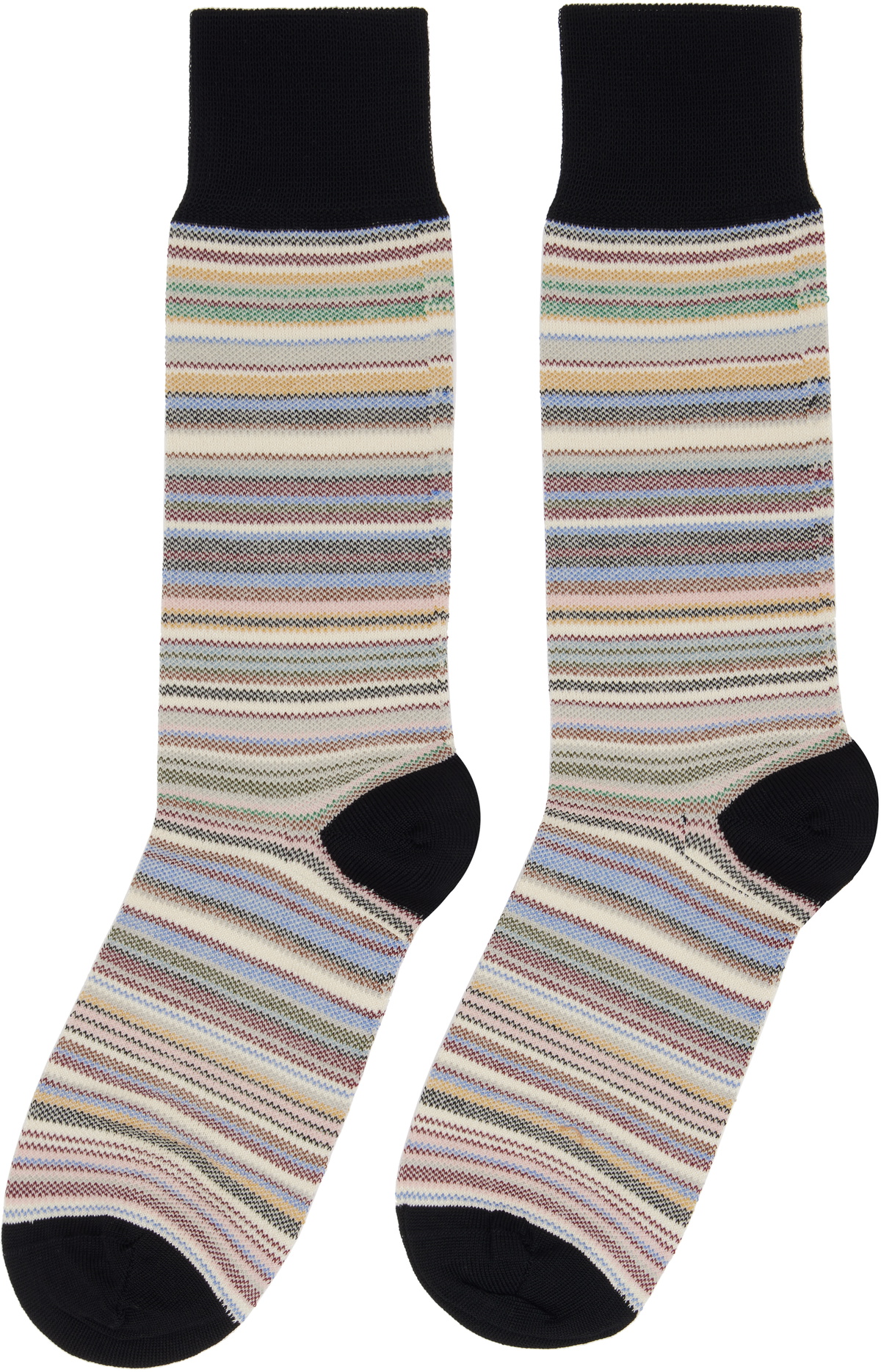 Paul Smith Three-Pack Multicolor Signature Socks