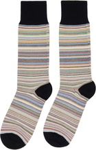 Paul Smith Three-Pack Multicolor Signature Socks