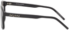 Saint Laurent Black SL 334 Signature Round Sunglasses