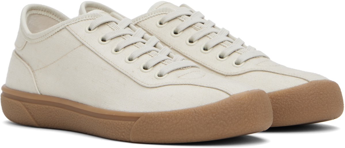 The Row Beige Canvas Sneakers