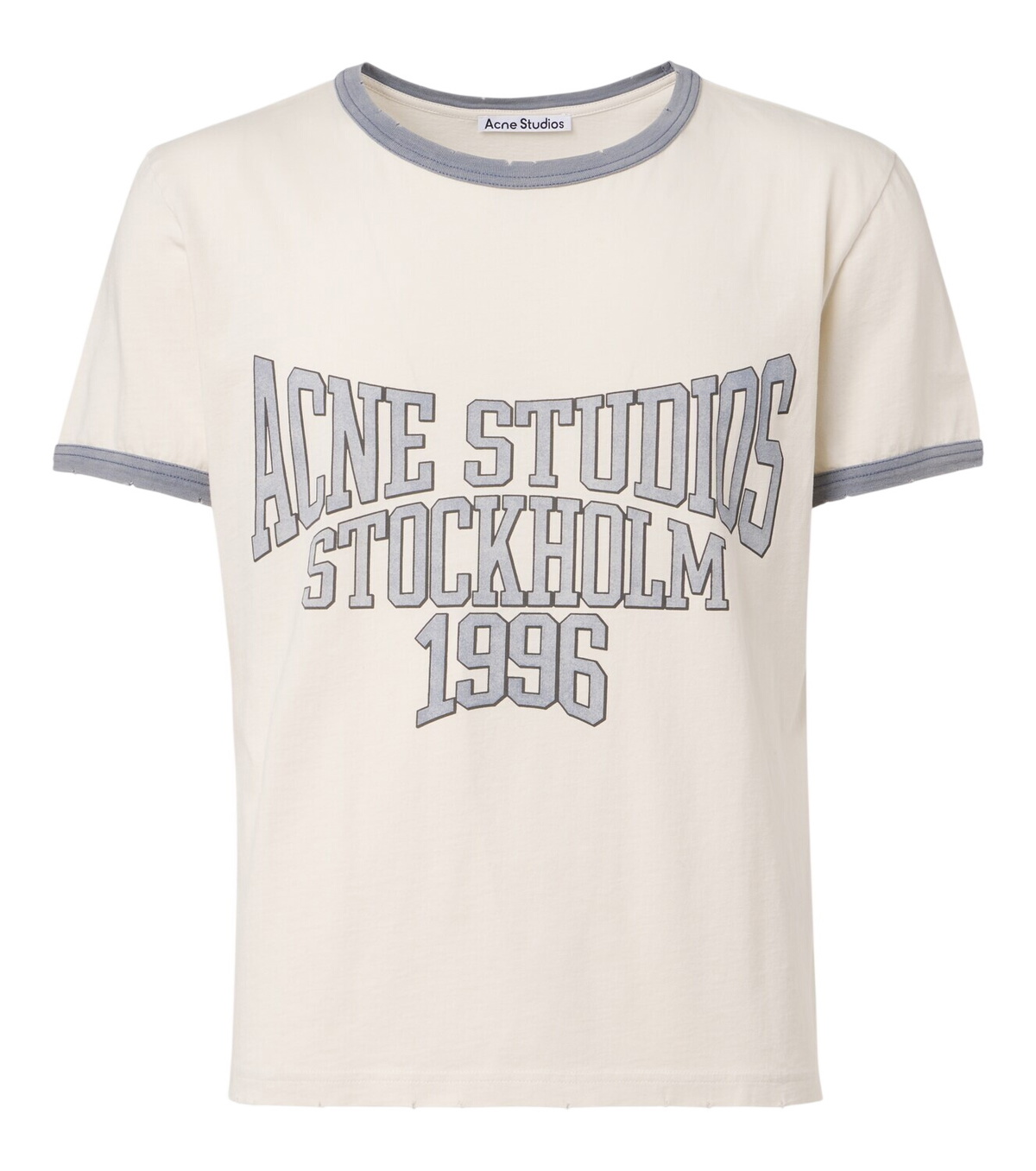 Acne Studios - Edden U 1996 Oversized Logo-Print Distressed Cotton