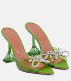 Amina Muaddi - Rosie embellished PVC mules