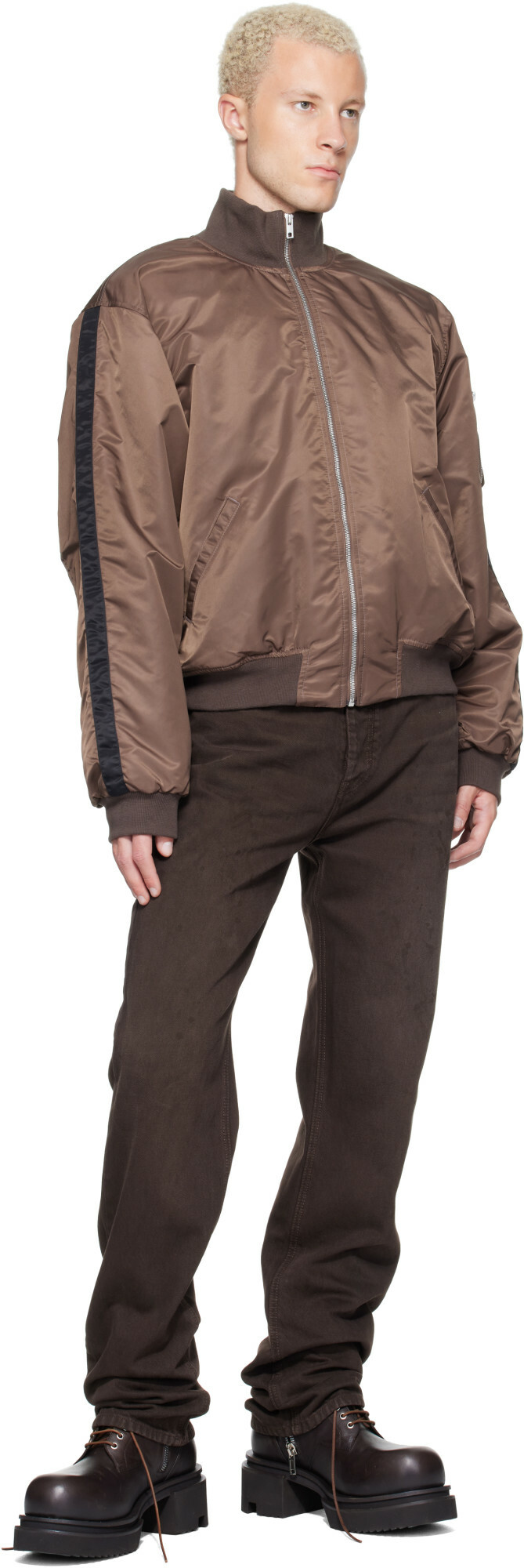 ALEXANDER DIGENOVA Brown Painter Jeans