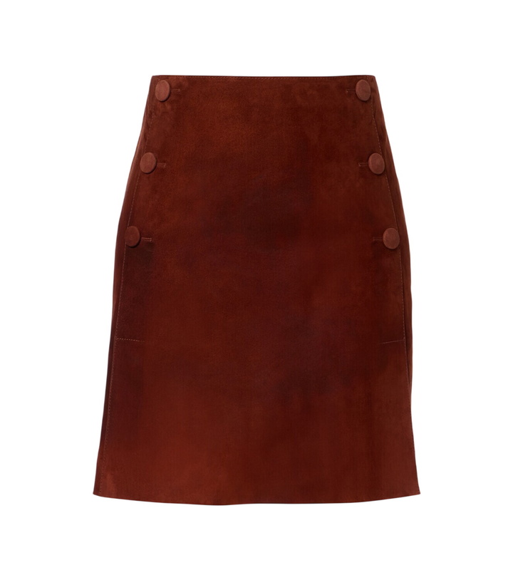 Photo: Yves Salomon Suede miniskirt