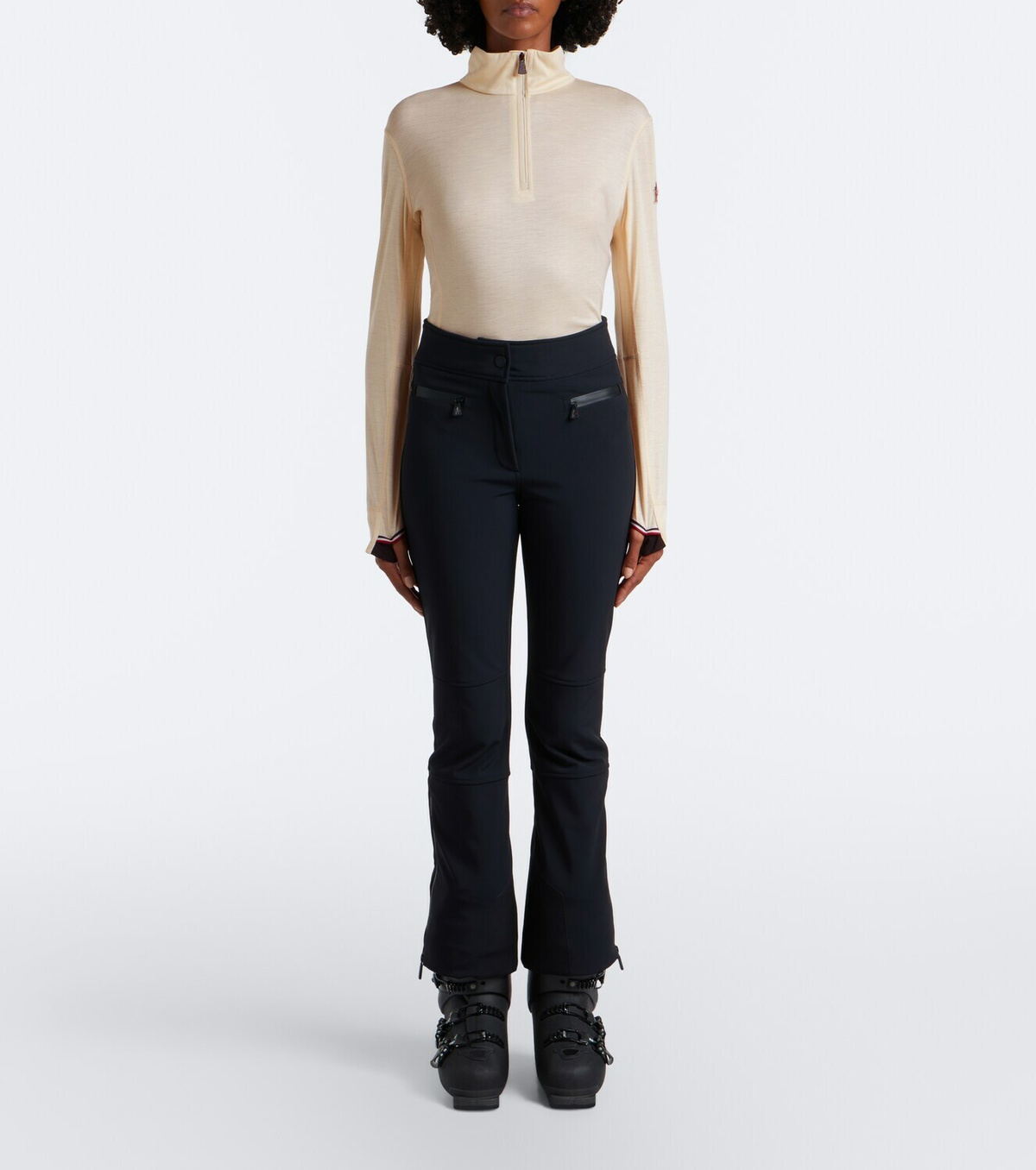 Moncler Grenoble Wool and silk jersey ski top