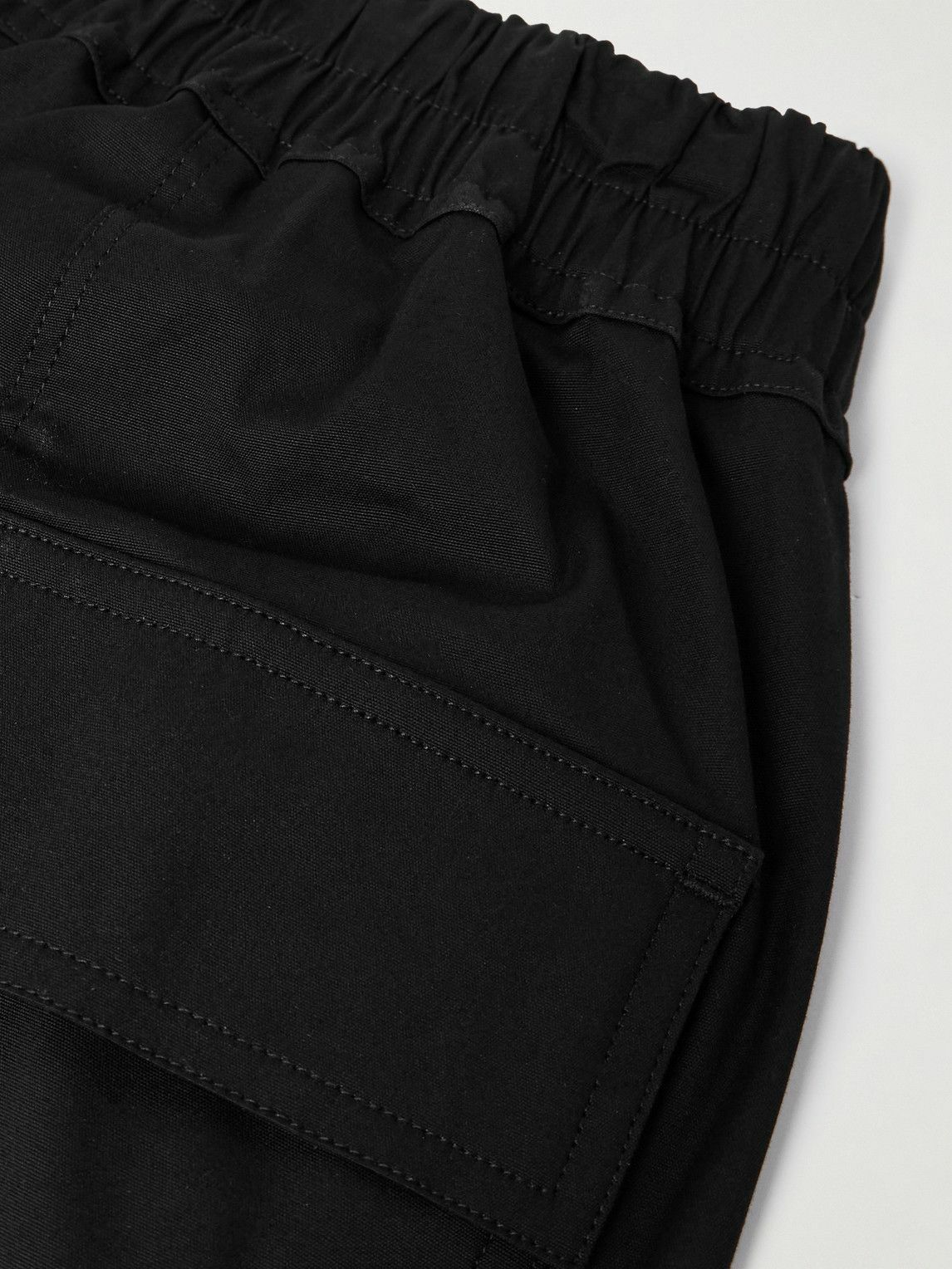 Rick Owens - Tapered Cotton-Blend Poplin Trousers - Black