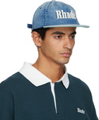 Rhude Blue 'Rhude' Logo Denim Cap
