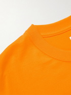 WTAPS - Logo-Appliquéd Cotton-Blend Jersey T-Shirt - Orange