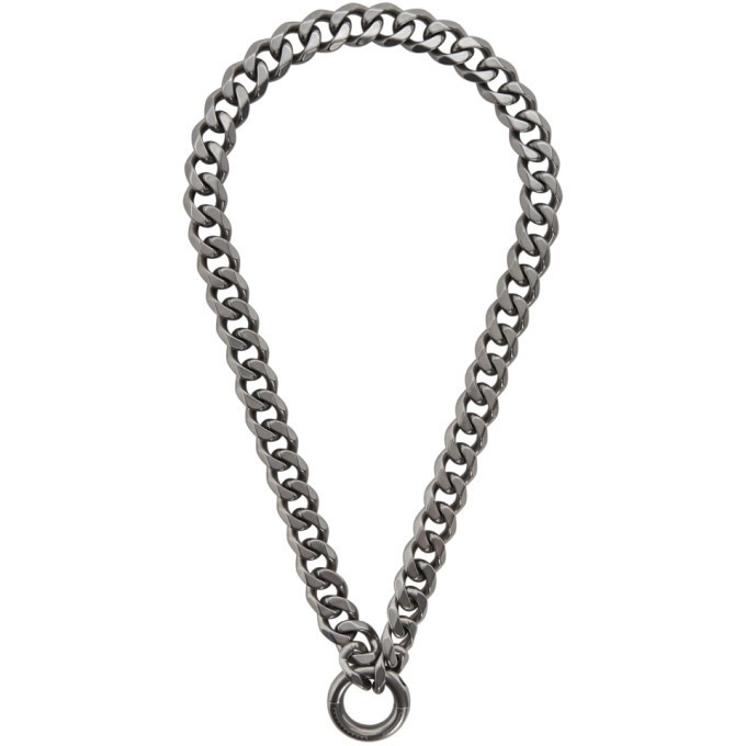 Photo: Random Identities Gunmetal New P.A. Chain Necklace
