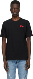 COMME des GARÇONS PLAY Black Double Heart T-Shirt