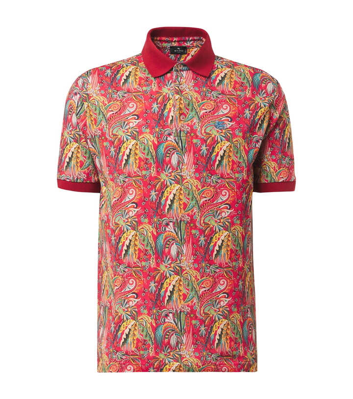 Photo: Etro Paisley cotton piqué polo shirt