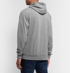 Hugo Boss - Double-Faced Mélange Cotton-Blend Jersey Zip-Up Hoodie - Gray