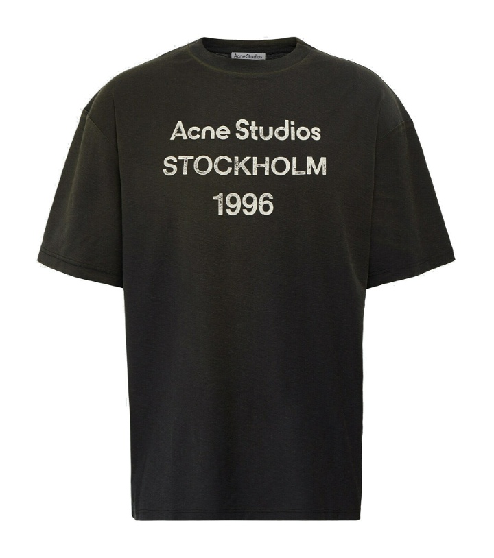 Photo: Acne Studios - Logo-print cotton-blend T-shirt