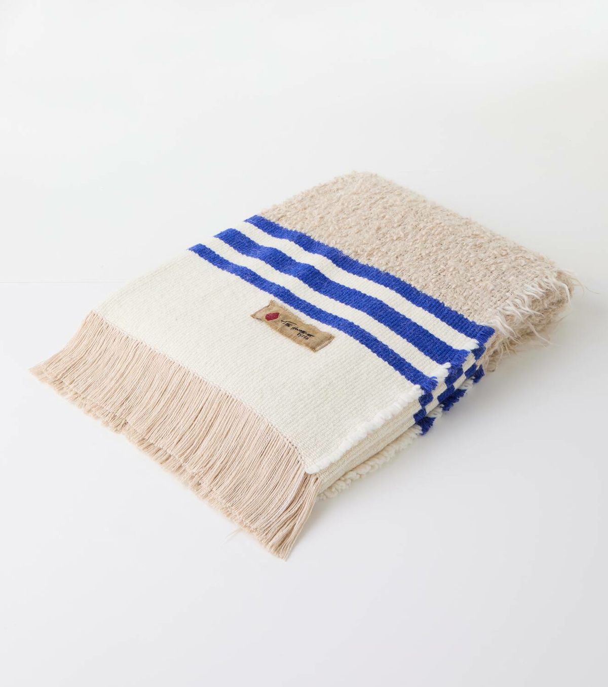 The House of Lyria Distinto mohair, cotton, wool, and linen-blend throw