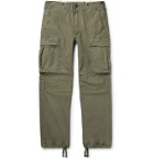 RRL - Slim-Fit Tapered Washed-Cotton Cargo Trousers - Green