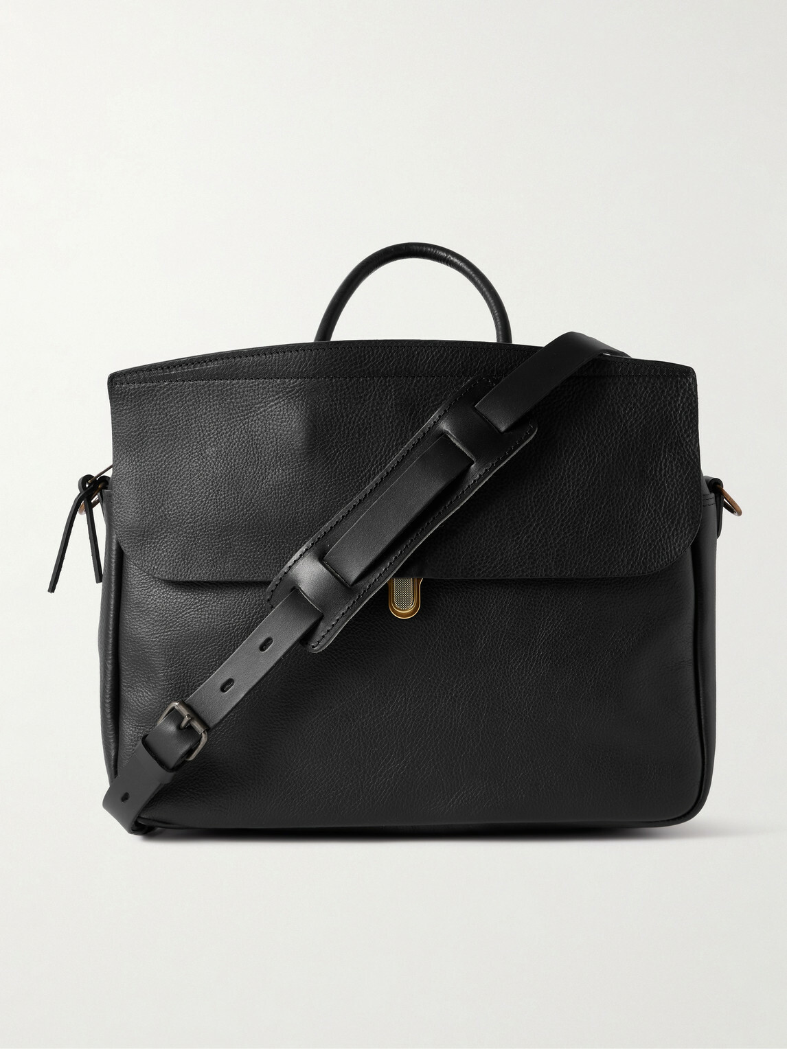 Bleu de Chauffe - Business Zeppo Full-Grain Leather Briefcase - Black