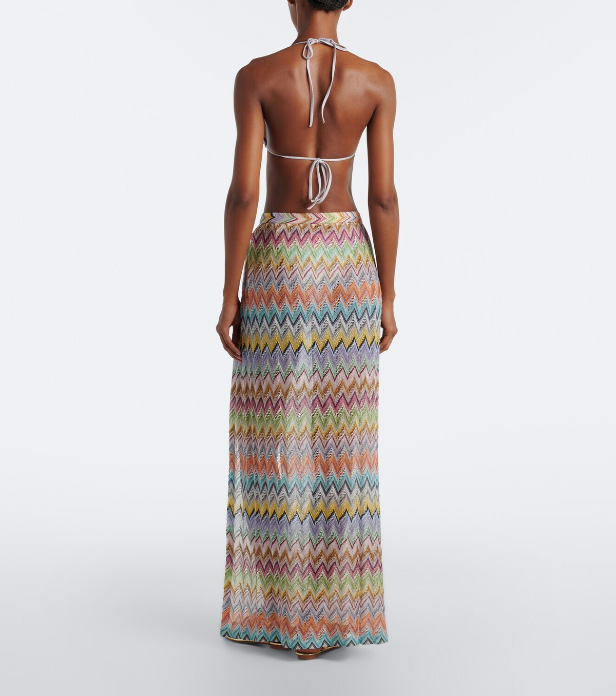 Missoni Zigzag lamé beach cover-up