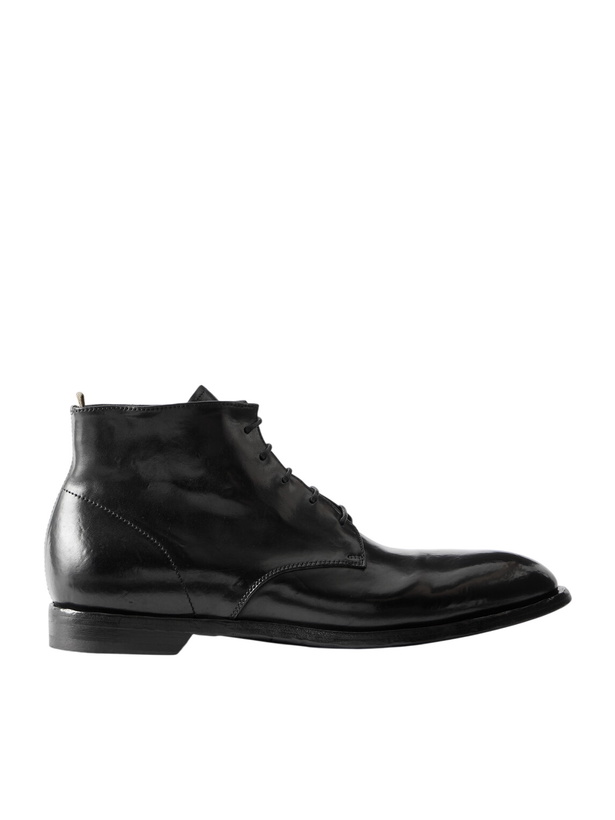 Photo: Officine Creative - Sound 013 Leather Lace-Up Boots - Black