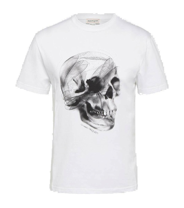 Photo: Alexander McQueen Printed cotton jersey T-shirt