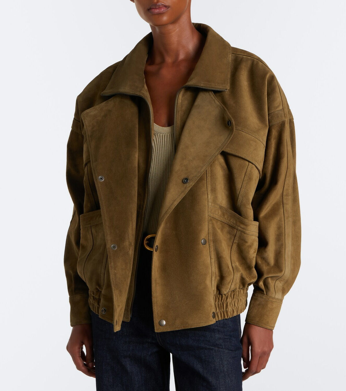 Saint Laurent Suede blouson jacket