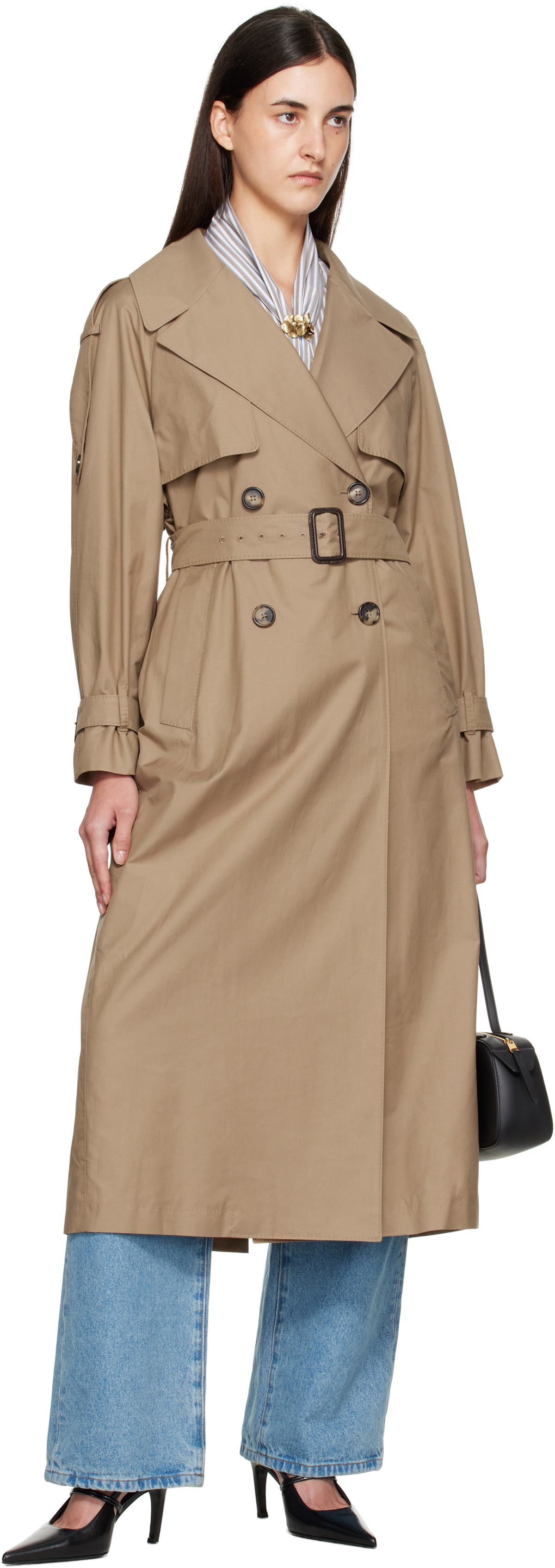 Max Mara Tan Otello Trench Coat