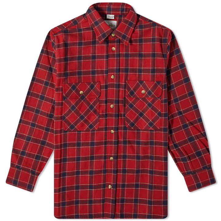 Photo: Gramicci Men's Flannel Shirt in Red