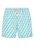 MC2 Saint Barth Man Lightweight Fabric Swim-shorts Lighting Micro Fantasy With Padel Print