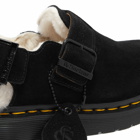Dr. Martens Jorge Shearling Mule - Made in England in Black Repello Calf Suede