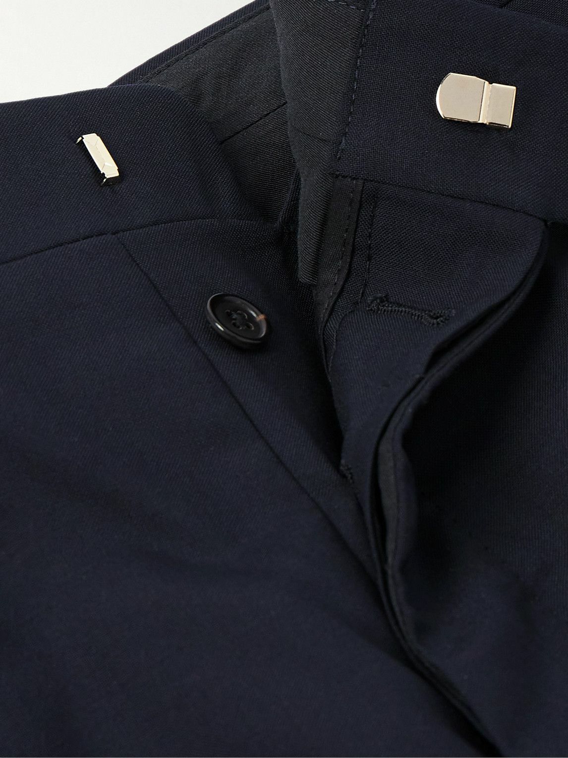Tapered Wool Trousers Blue main image 1