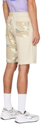 AAPE by A Bathing Ape Beige Camo Shorts