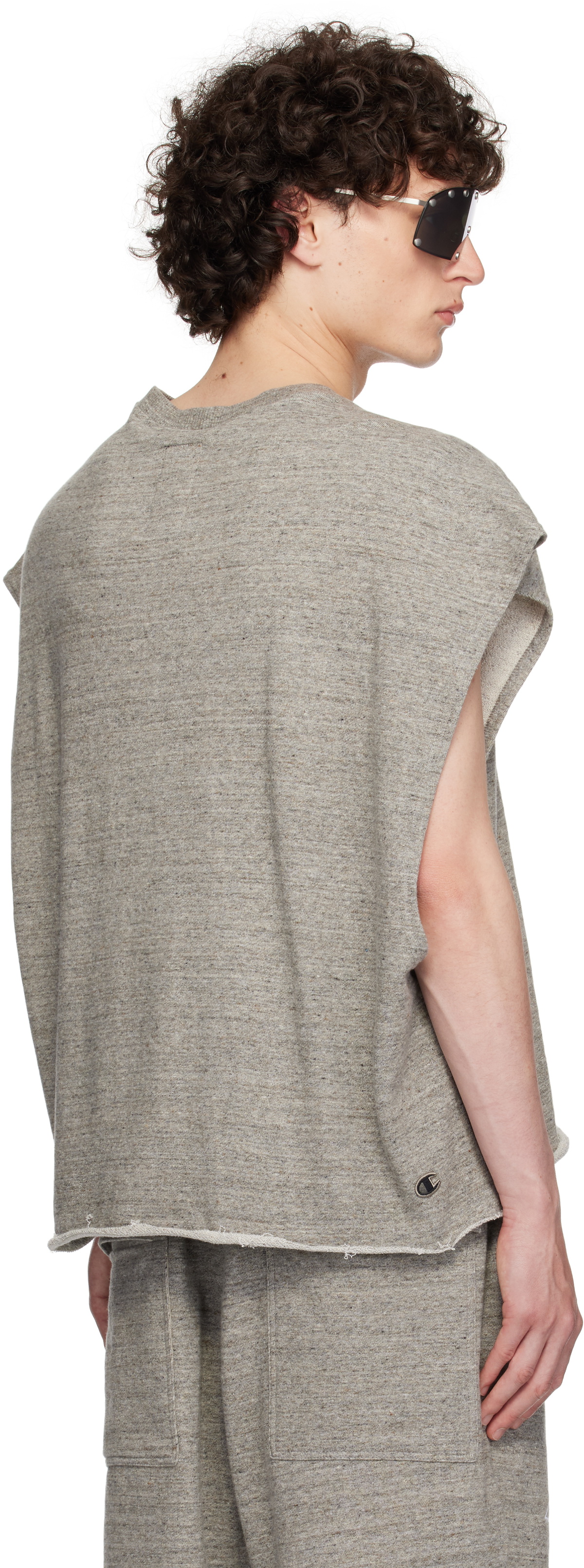 Rick Owens Gray Champion Edition Micro Tatlin Tank Top Rick