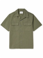 NN07 - Daniel 5634 Convertible-Collar Cotton-Blend Shirt - Green