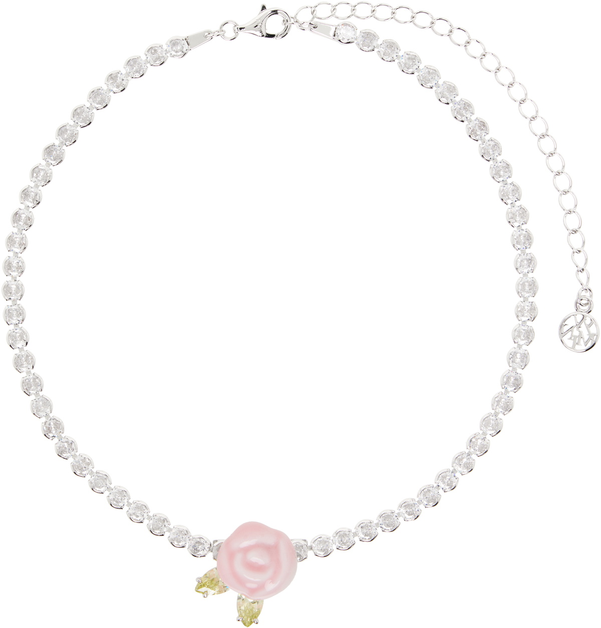 Shushu/Tong White Crystal Bow Necklace Shushu/Tong