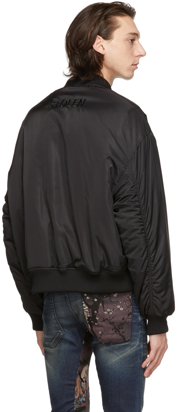 Stolen Girlfriends Club Reversible Black Stolen Bomber Jacket