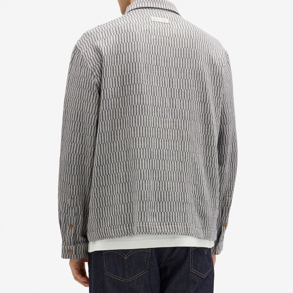 Bram's Fruit Men's Teacloth Overshirt in Navy
