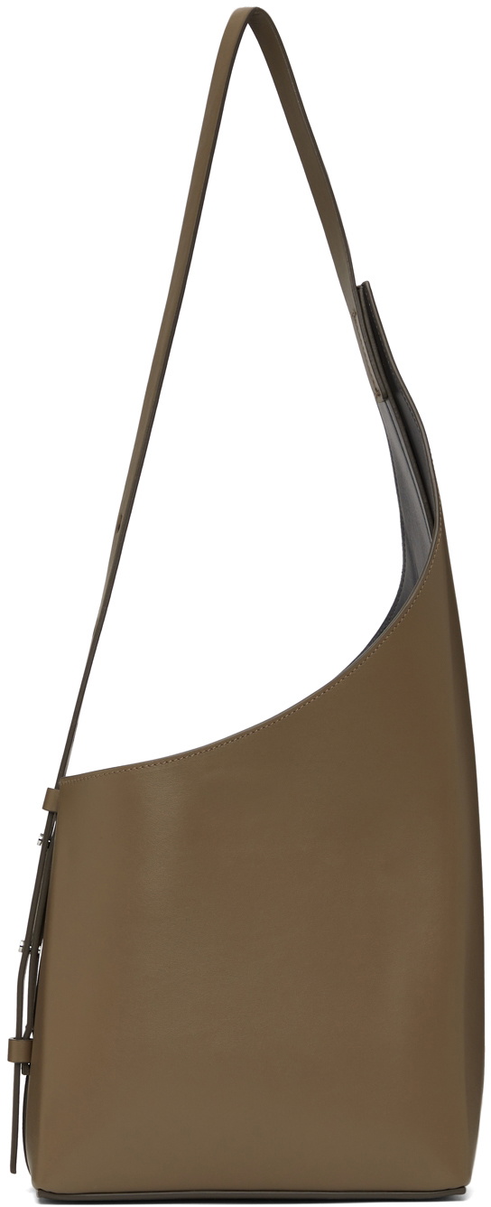 Aesther Ekme Taupe Soft Lune Shoulder Bag for Women