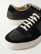 Common Projects - Bball Suede-Trimmed Leather Sneakers - Black