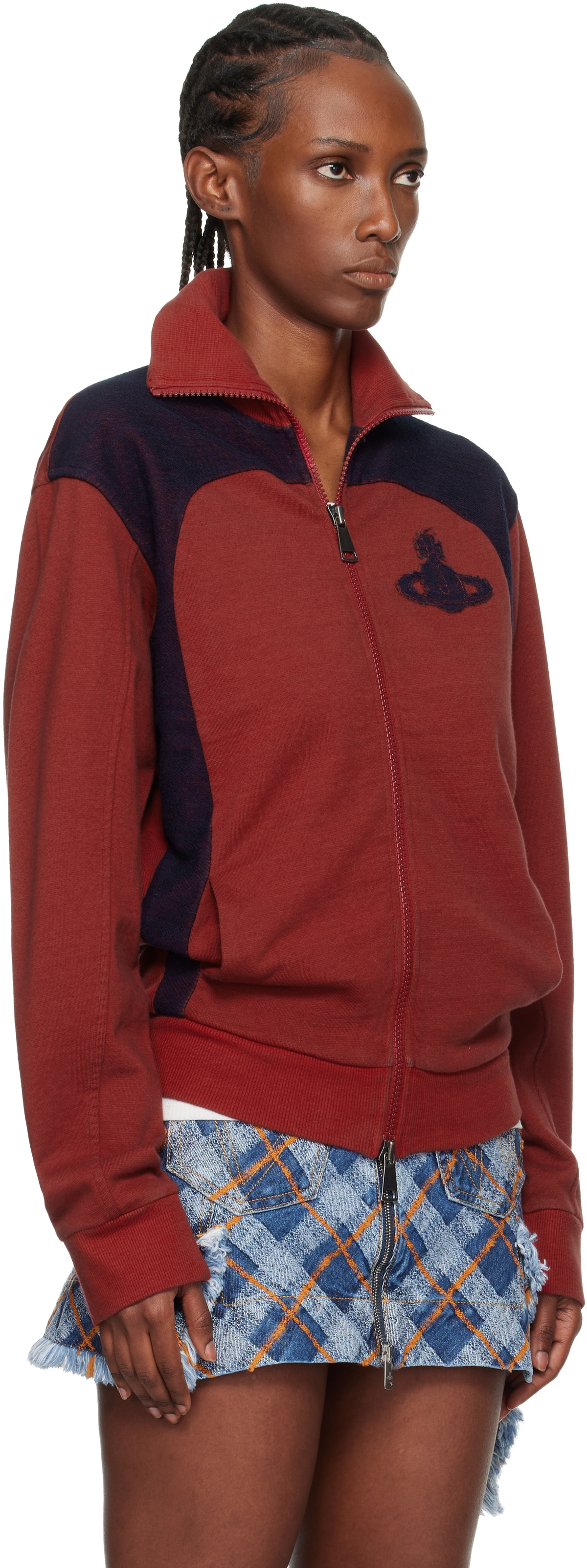 Vivienne Westwood Red & Navy Alien Track Jacket