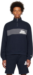 Lacoste Navy Half-Zip Sweatshirt
