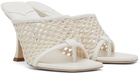 Jimmy Choo Off-White Seher Heeled Sandals