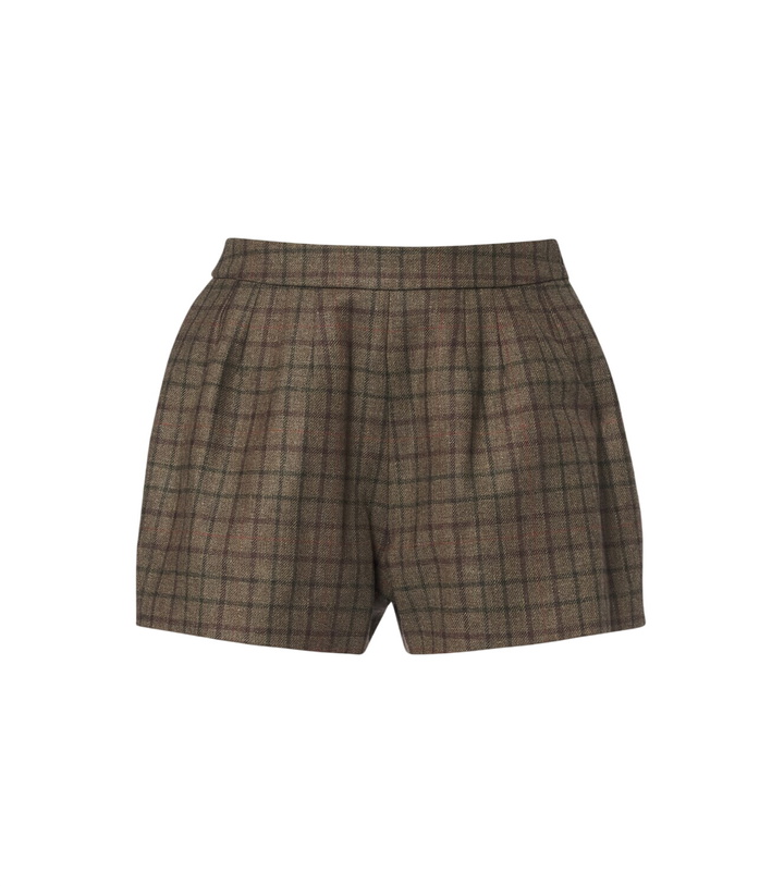 Photo: Blazé Milano Tinker checked wool and cashmere shorts