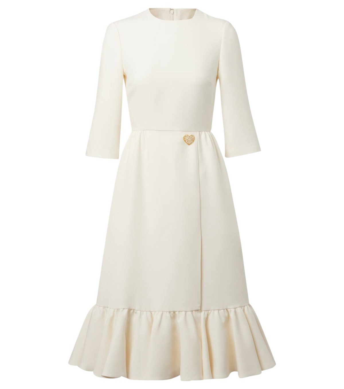Valentino VGold cotton and linen shirt dress Valentino