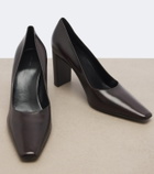 The Row Pia leather pumps