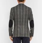 Polo Ralph Lauren - Grey Morgan Slim-Fit Unstructured Suede-Trimmed Checked Wool Blazer - Men - Gray