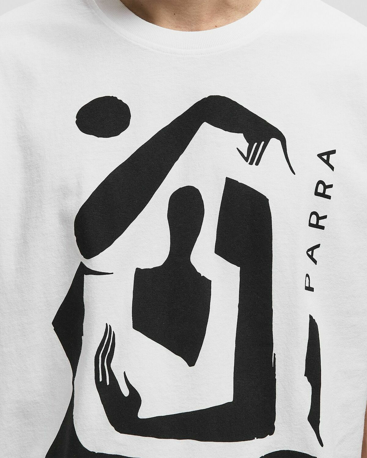 By Parra DETACHED TEE White Mens Shortsleefe