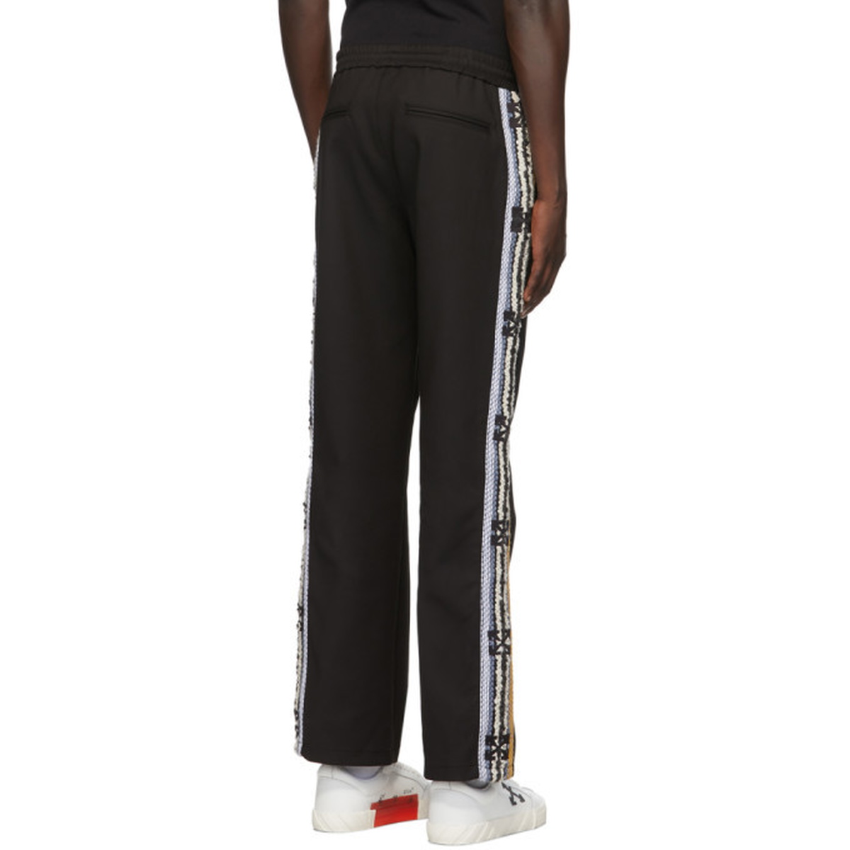 Off White And Black Mens Slim Fit Track Pant at Best Price in New Delhi |  Miraya