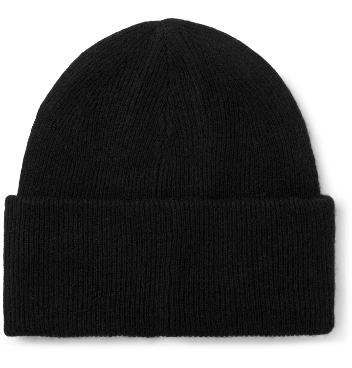 Photo: Holden - Ribbed Wool and Cashmere-Blend Beanie - Black